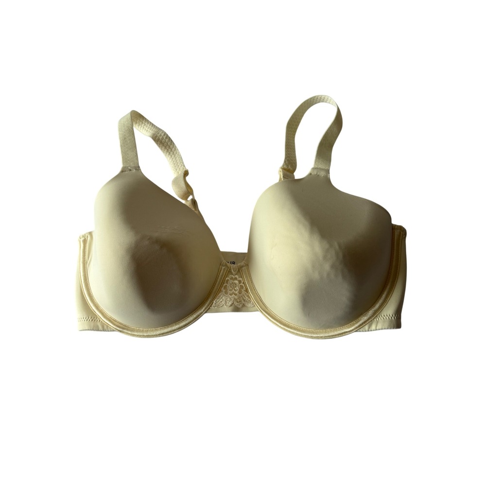 Vanity Fair Beauty Back Full Coverage Bra 36D Light Yellow T-Shirt Style 76380